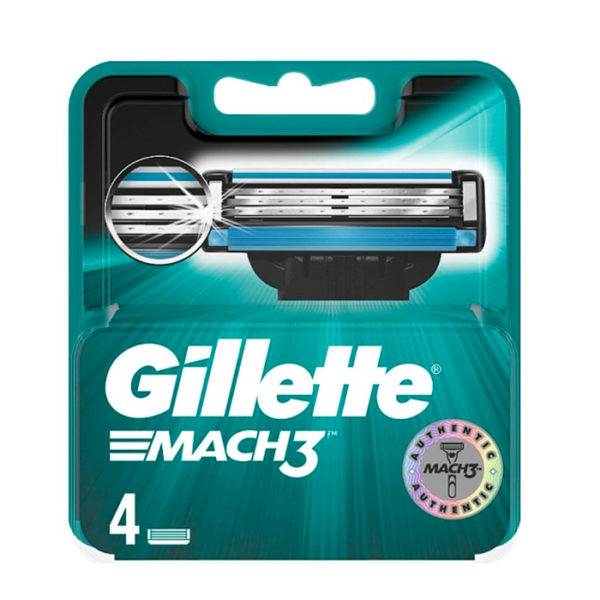 Gillette Mach 3 Lame Di Ricambio - Conf. 4 pz